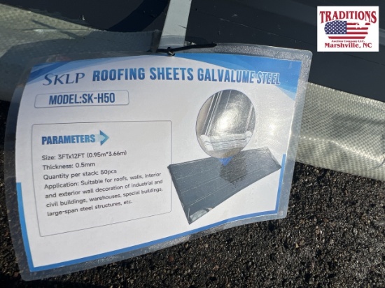 50pcs Galvalume Steel 3'x12' Model SK-H50