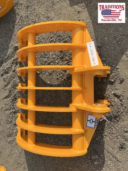 GIYI CAT 305 Excavator Rake with Teeth