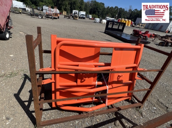 Bale Mover Skid Steer Attachment