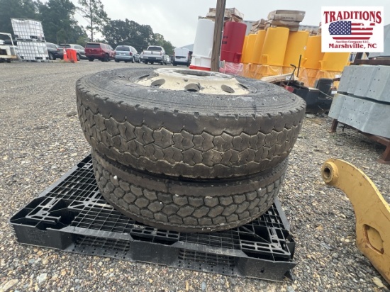 Wheels and 11R24 Tires