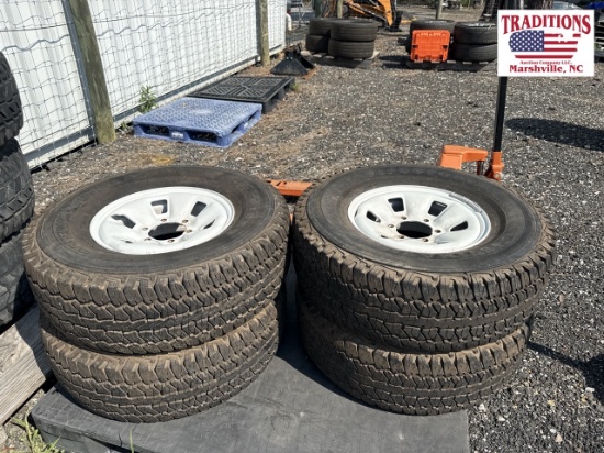 Set of 4 6 Lug Wheels w Firestone 31x10.5R15