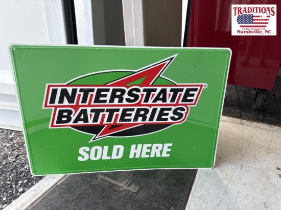 Interstate Batteries Metal Advertising Sign