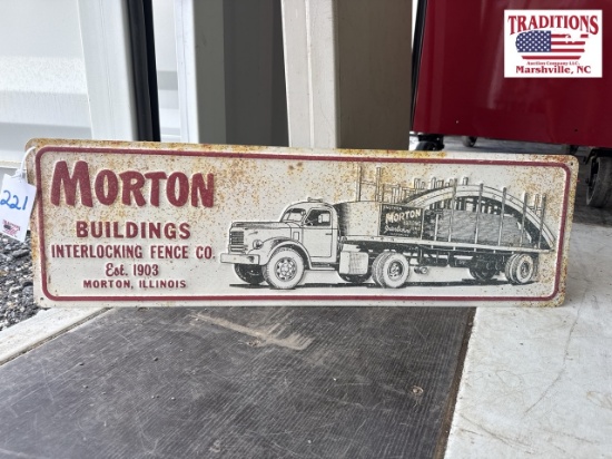 Morton Building Advertising Sign