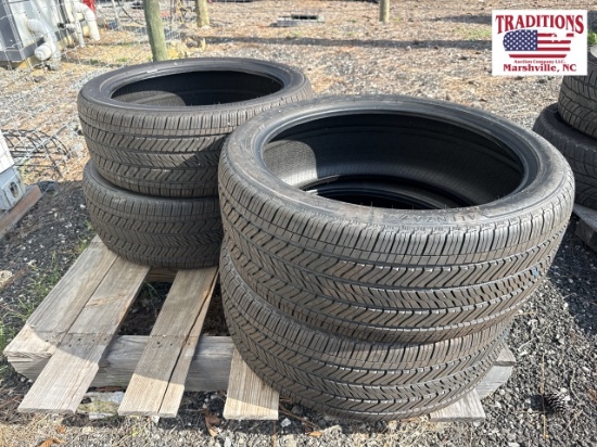Set of 4 Bridgestone 285/40R24 Tires