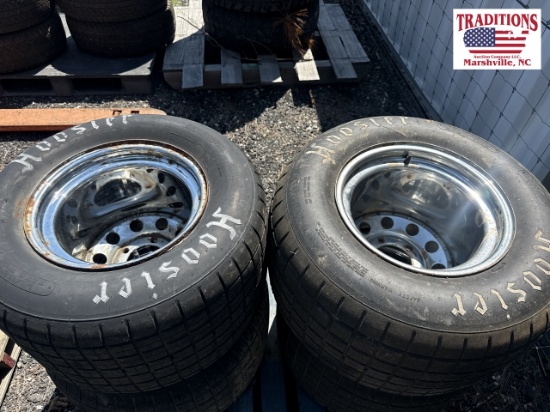 Set of 4 Racing Tires and Wheels