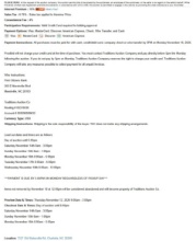 Traditions Auction Terms - PLEASE READ