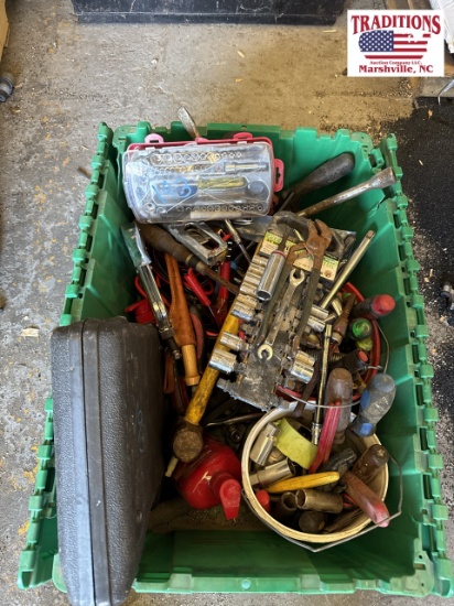 Green Crate of Small Tools