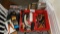 Tool lot, stepstools, kneeling pad, Highspeed drill bit set, wire stripper, 2lb hammer and more