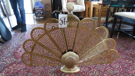 Solid Brass Decorative Fireplace Screen