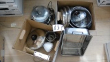 Vintage waffle iron and kitchenware