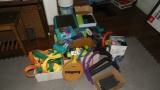 Assortment of workout items, ab carver, weights, stepper, pilates toning balls and much more