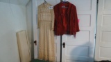 Vintage Dress and Vakko Red Leather Jacket
