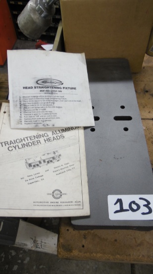 Automotive cylinder head straightener
