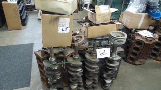 Ford FE blocks, cranks, 2 heads 16 rods etc., 2) 390 cranks
