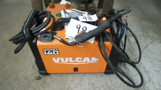 Vulcan Mig welder mod. 140 Mig Max wire feed (used 40 hrs.)