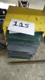 Sandpaper rack w/ sandpaper