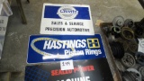 Automotive signs and counter mats