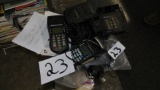 Office equipment: chair, time card machine, credit card processors