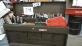 Craftsman machinist tool box w/ misc. tooling and tools