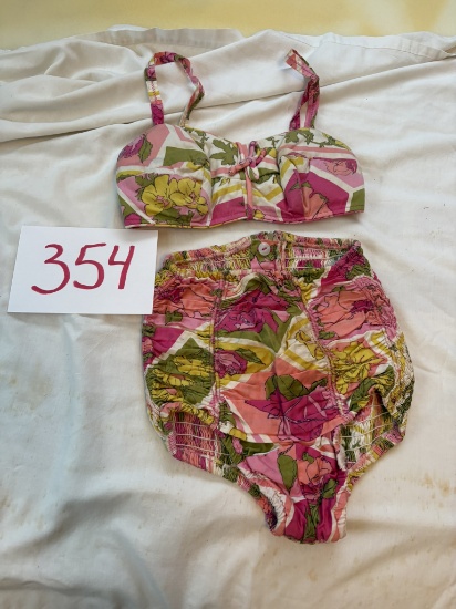Vintage 40's 2 Piece Swimsuit, Muriel Original