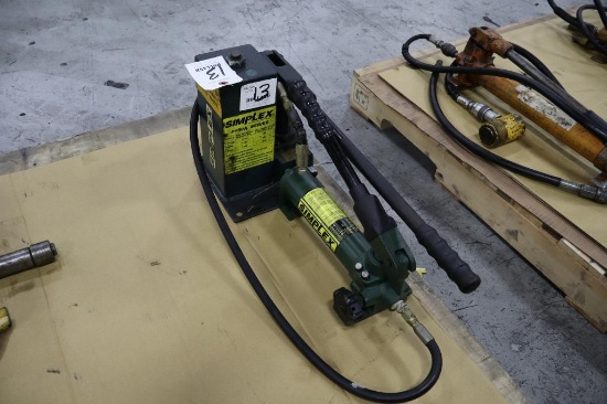 Simplex P1603A 12,000 PSI Hand Pump with Simplex P20 Hydraulic Hand Pump