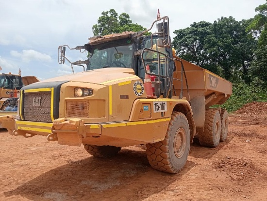 2019 CAT 730C2 ARTICULATED DUMP TRUCK, WORKING AT MINE, MAINTENANCE ON TIME AC, SN 3F300388 , HR