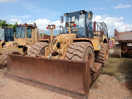 1997 CATERPILLAR WHEEL DOZER MODEL 824G, HR 21741, AC, MAINTENANCE ON TIME, LOCATED AT SHOP