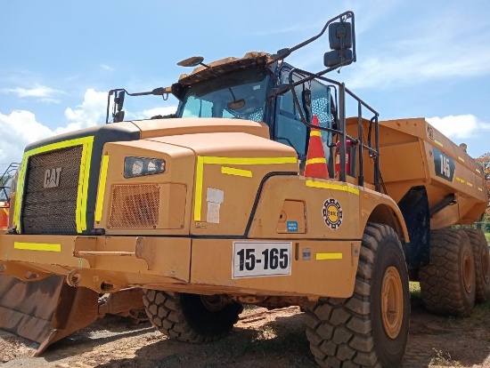 2018 CAT 745 ARTICULATED DUMP TRUCK, SN 3F600584, HR 11576 AC, MAINTENANCE ON TIME, LOCATED AT SHOP