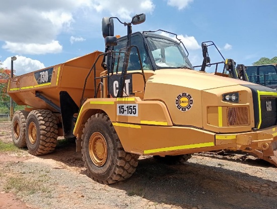 2017 CAT 730C2 ARTICULATED DUMP TRUCK, SN 2L700264, HR 13945, AC, MAINTENANCE ON TIME, LOCATED AT