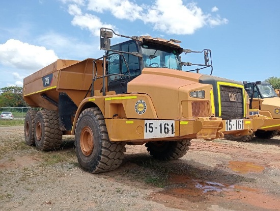 2017 CAT 745 ARTICULATED DUMP TRUCK, SN 3F600565, HR 13265, AC, MAINTENANCE ON TIME, LOCATED AT SHOP