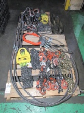 (2) Pallets of Assorted Lifting/Rigging Equipment
