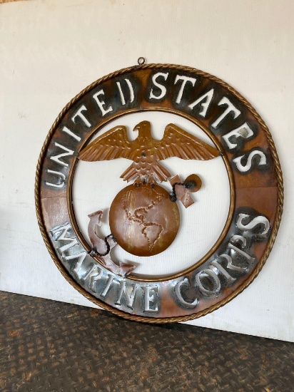 Marine Corps metal sign