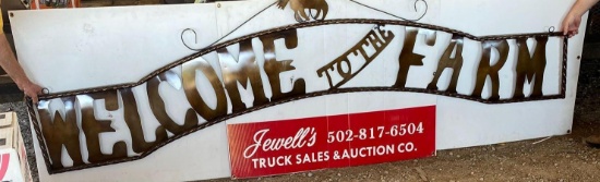 Welcome to the Farm sign