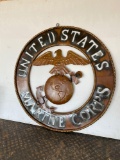 Marine Corps metal sign