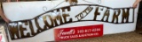 Welcome to the Farm sign