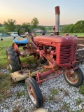 Farmall A Tractor and belly mower