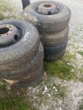Tires and wheels for trailer