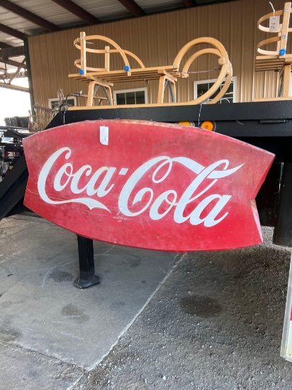 Coca Cola fish tail sign