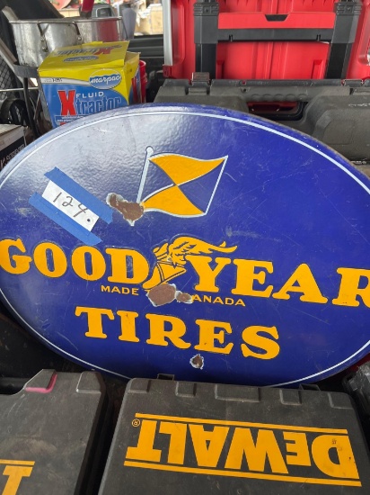 Goodyear tires sign 20x28 inch