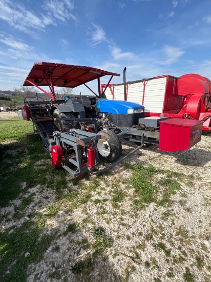 new holland tractor with sod harvester