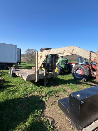 gooseneck trailer 18 foot, no title