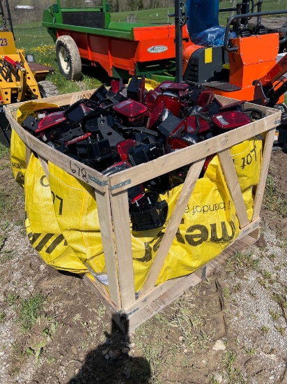 crate of tail lights