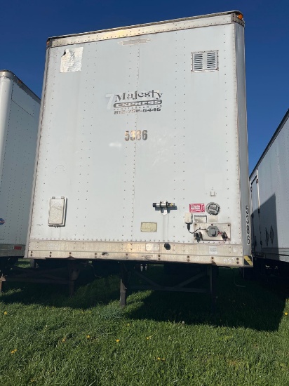 2008 Trailmobile Van Trailer, has title