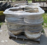 2 SKIDS OF SEMI RIMS