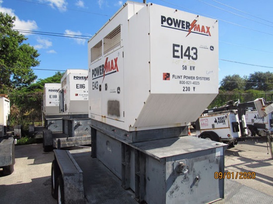 2006 Flint Power Systems (PowerMAX) Trailer-Mounted Generator