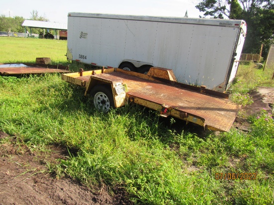 1990 Horizon Tilt Flatbed Trailer