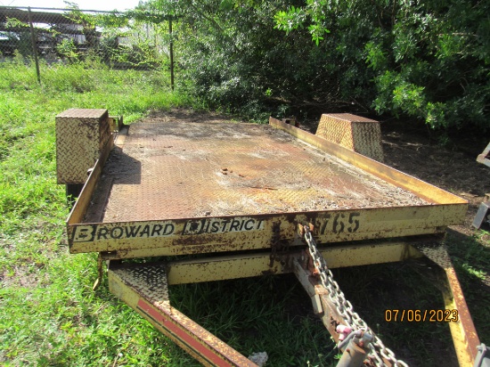 1990 Horizon Tilt Flatbed Trailer