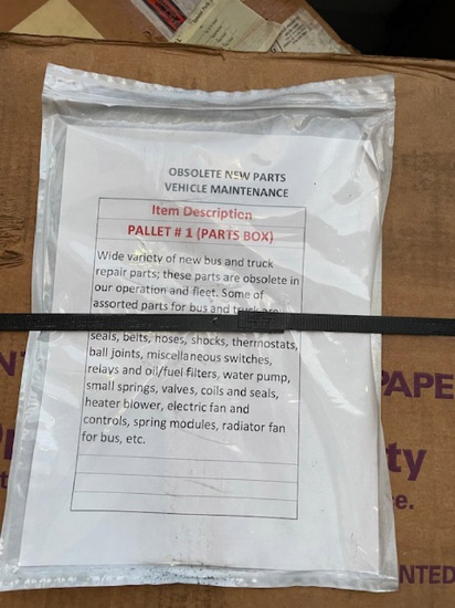 Pallet 1 Parts Box