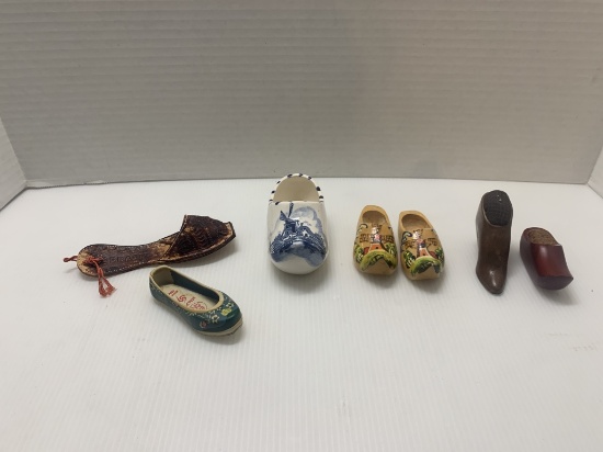 Unique collection of miniature shoes.