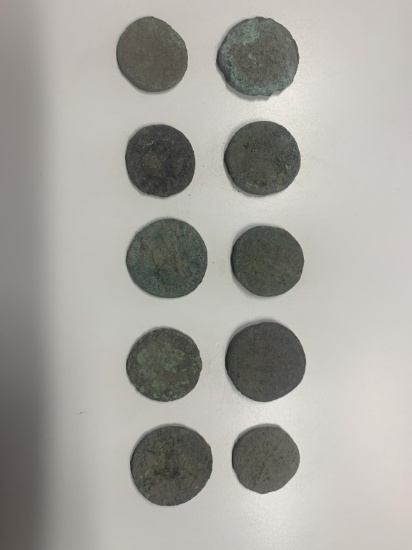 10 unidentified Roman Coin